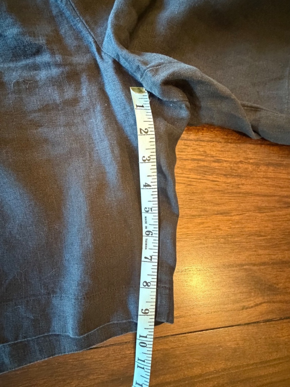 J. Jill Love Linen Bermuda Black Linen Shorts, Vacation, Summer, Size Large - Picture 9 of 10